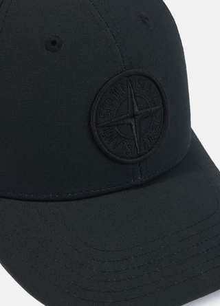 Stone Island 9100996 Cotton Reps Cap Black