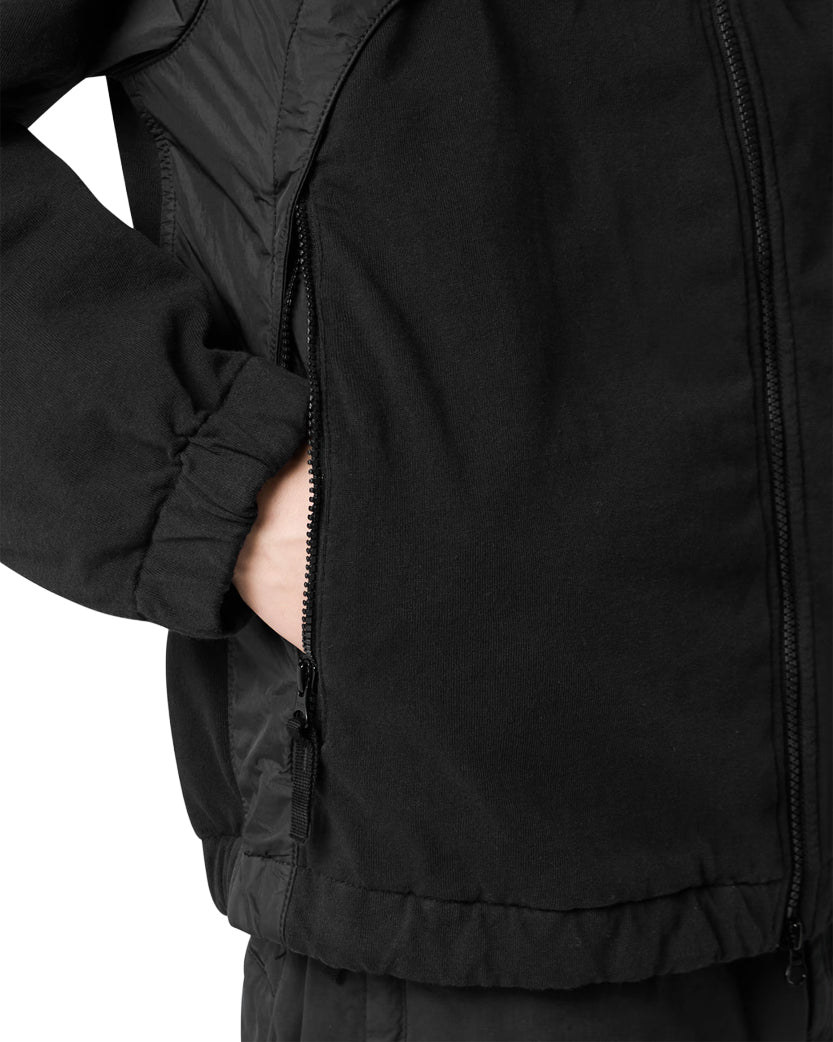 Stone Island 4100041 CRINKLE REPS R-NY Hooded Jacket Black