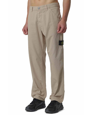 Stone Island 3100008 MERCERISED ORGANIC COTTON RIPSTOP Chino Pants Beige