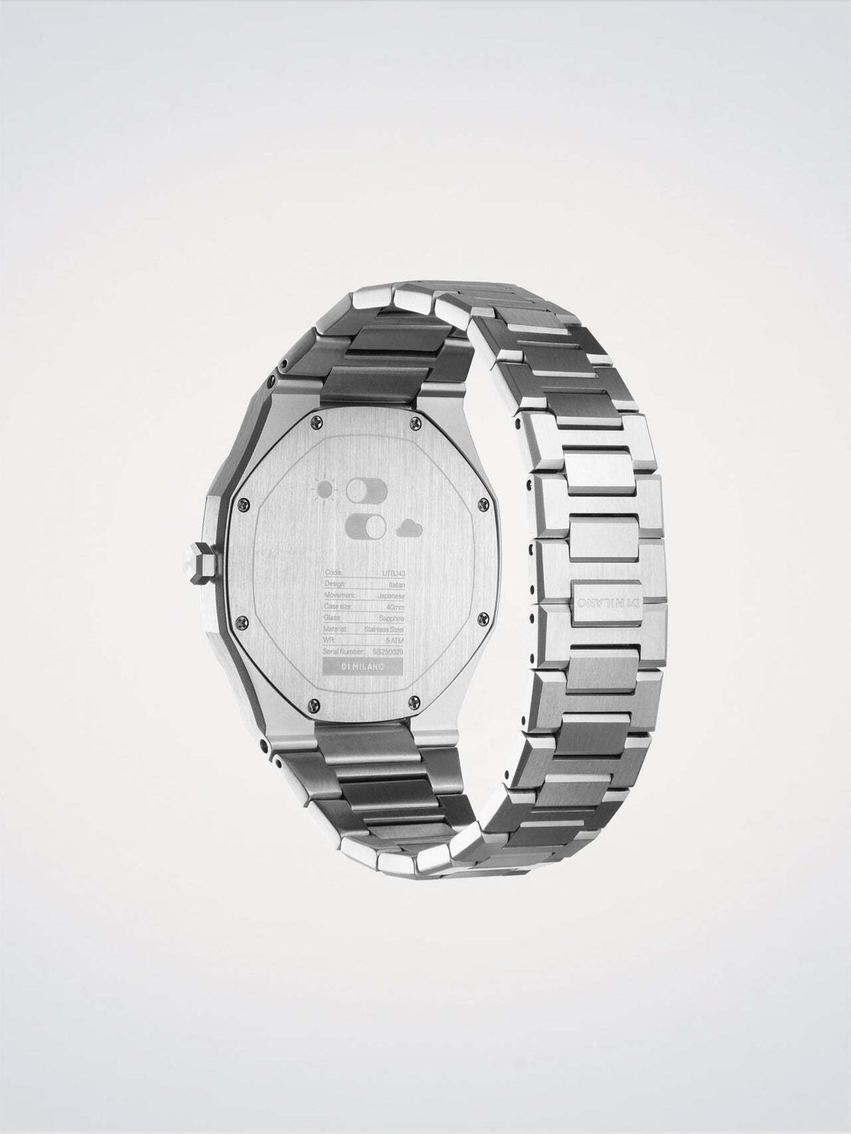 D1 Milano Chromo Sync 40 mm Silver UTBJ43