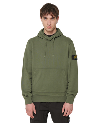 Stone Island 64151 Logo Hoodie Green