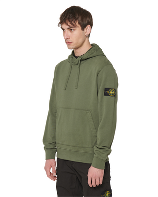 Stone Island 64151 Logo Hoodie Green