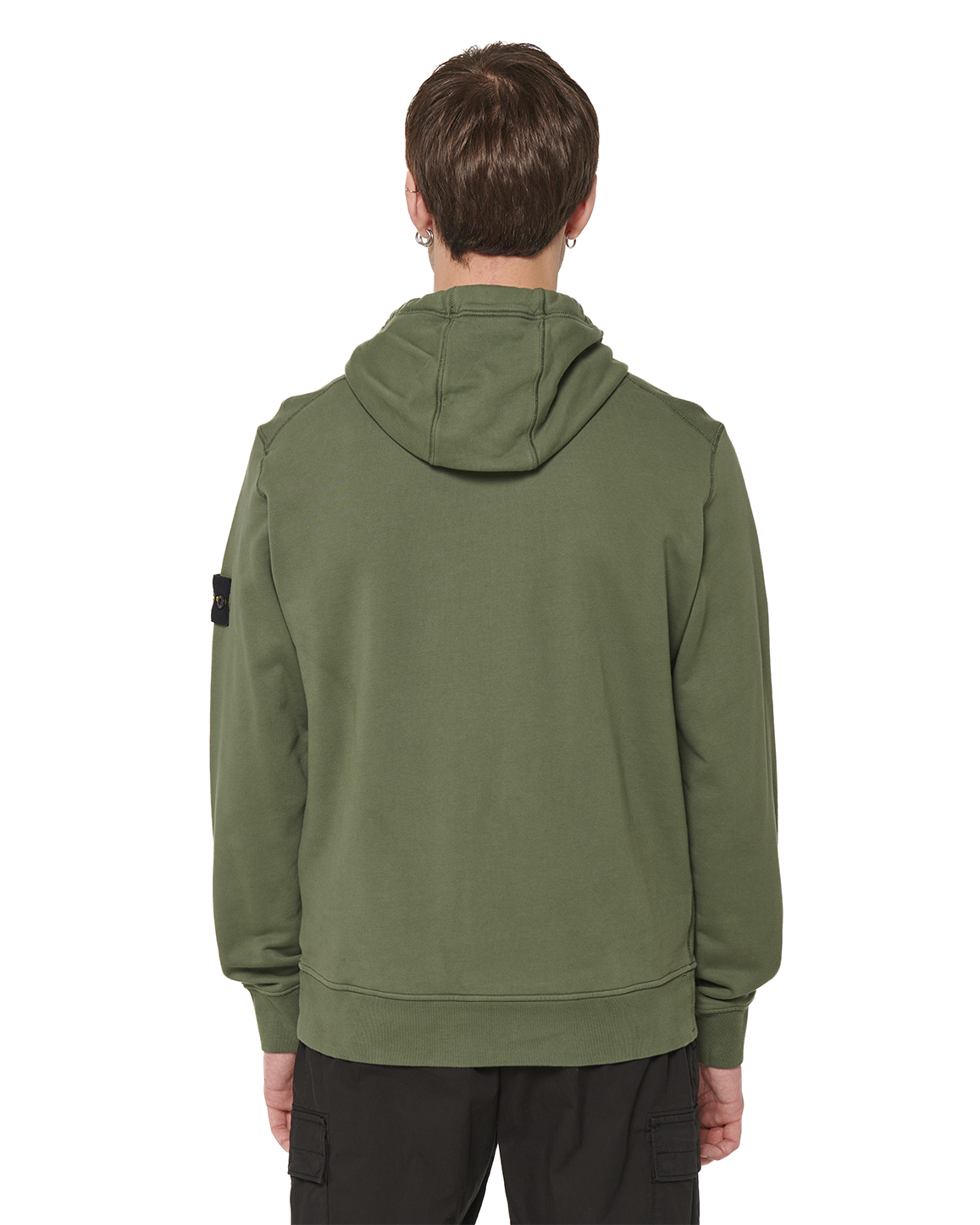 Stone Island 64151 Logo Hoodie Green