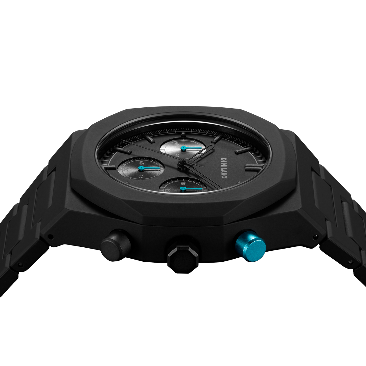 D1 Milano Polychrono Bracelet 40.5 mm Charcoal Black PHBJ07