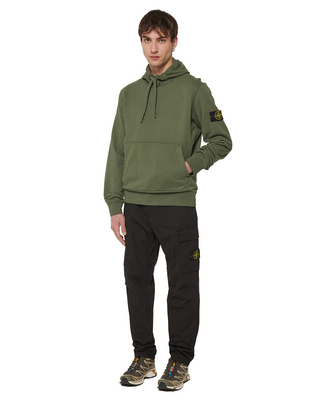 Stone Island 64151 Logo Hoodie Green