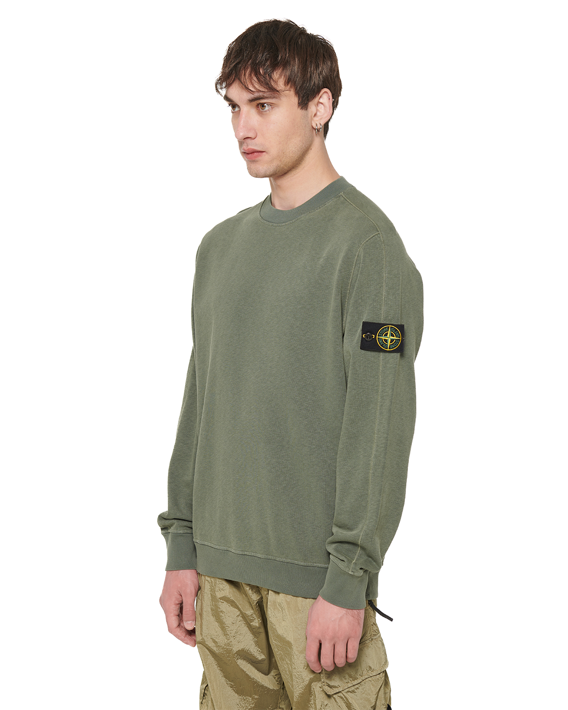 Stone Island 66060 Logo Sweatshirt Green