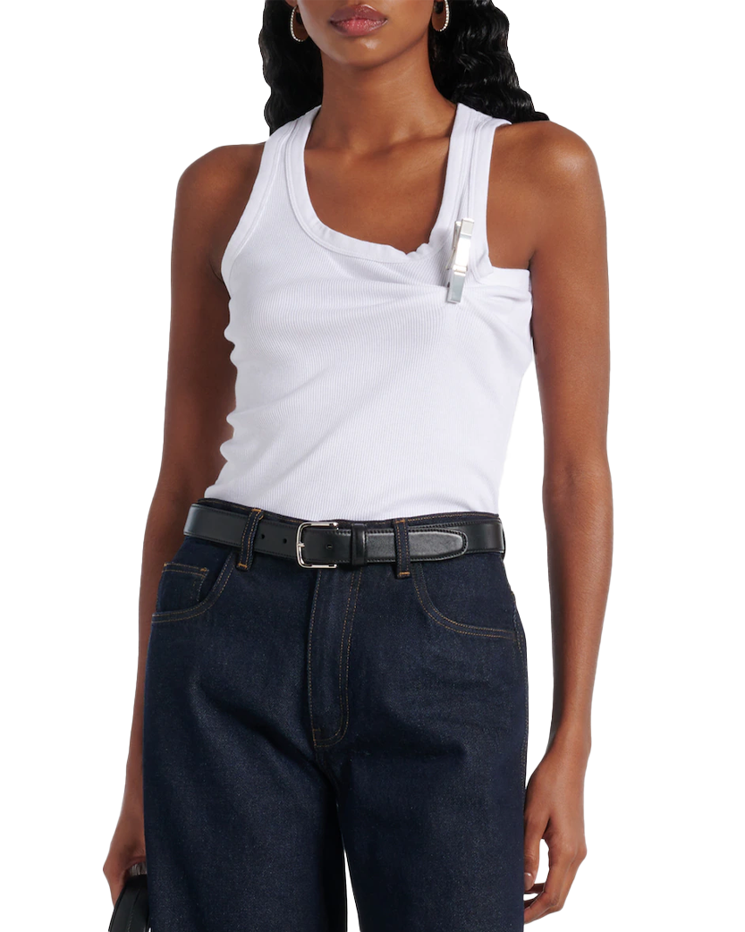 Coperni Washing Clip Tank Top White