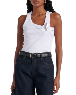Coperni Washing Clip Tank Top White