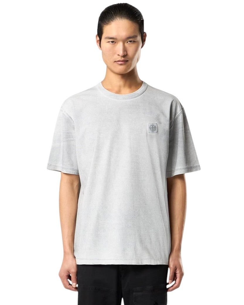 Stone Island 2100013 REFLECTIVE GARMENT LAMINATION T-Shirt Sky Blue