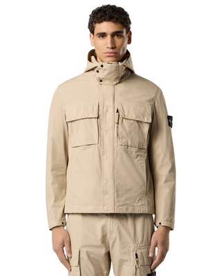 Stone Island Q100012 Canvas Weave Cotton Jacket Desert Beige
