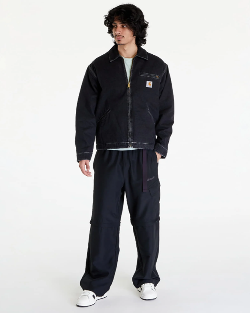 Carhartt WIP OG Detroit Jacket (Winter) Aged Canvas Stone Washed Black