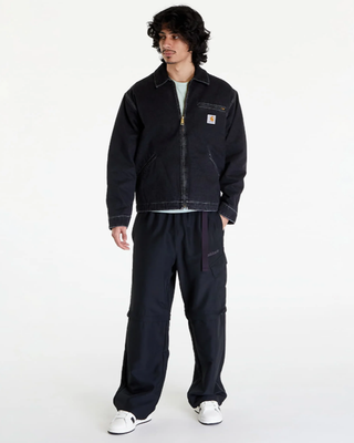 Carhartt WIP OG Detroit Jacket (Winter) Aged Canvas Stone Washed Black