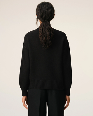 Ami Paris ADC Crewneck Wool Sweater Black / Red