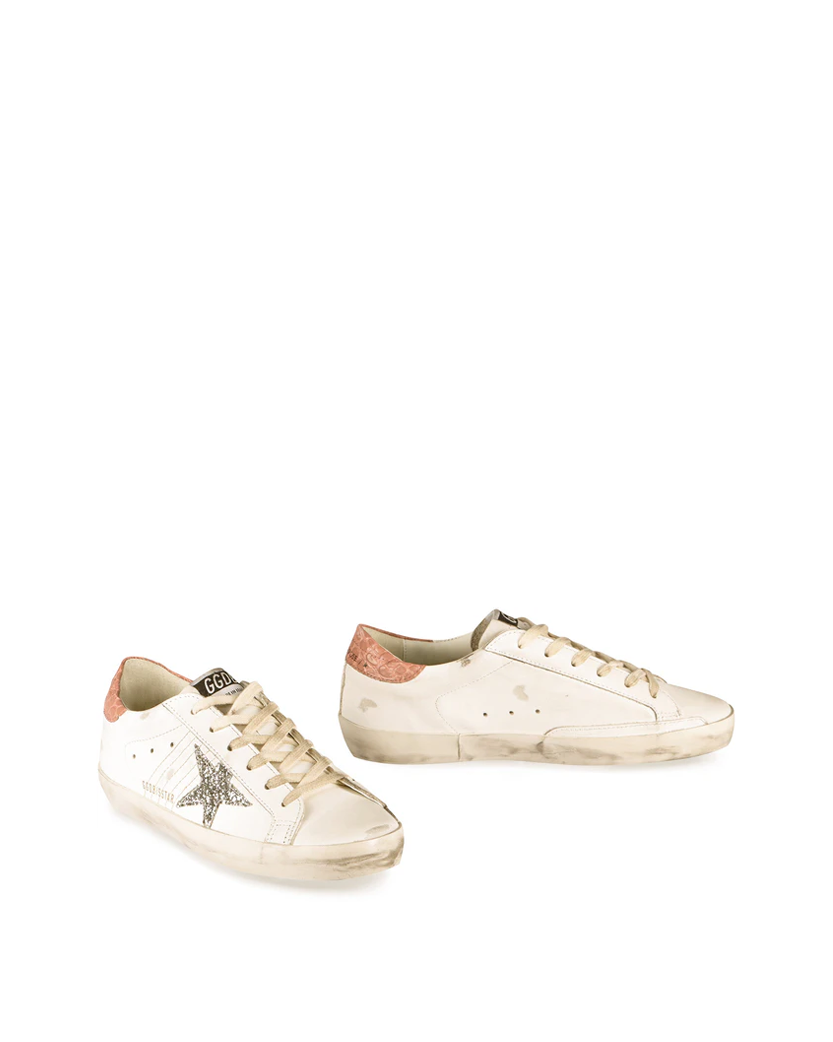 Golden Goose Super-Star Leather Low-Top Sneakers Pink