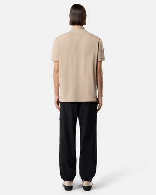 Stone Island 22002SC Organic Cotton Elastane Pique Polo T-Shirt Desert Beige