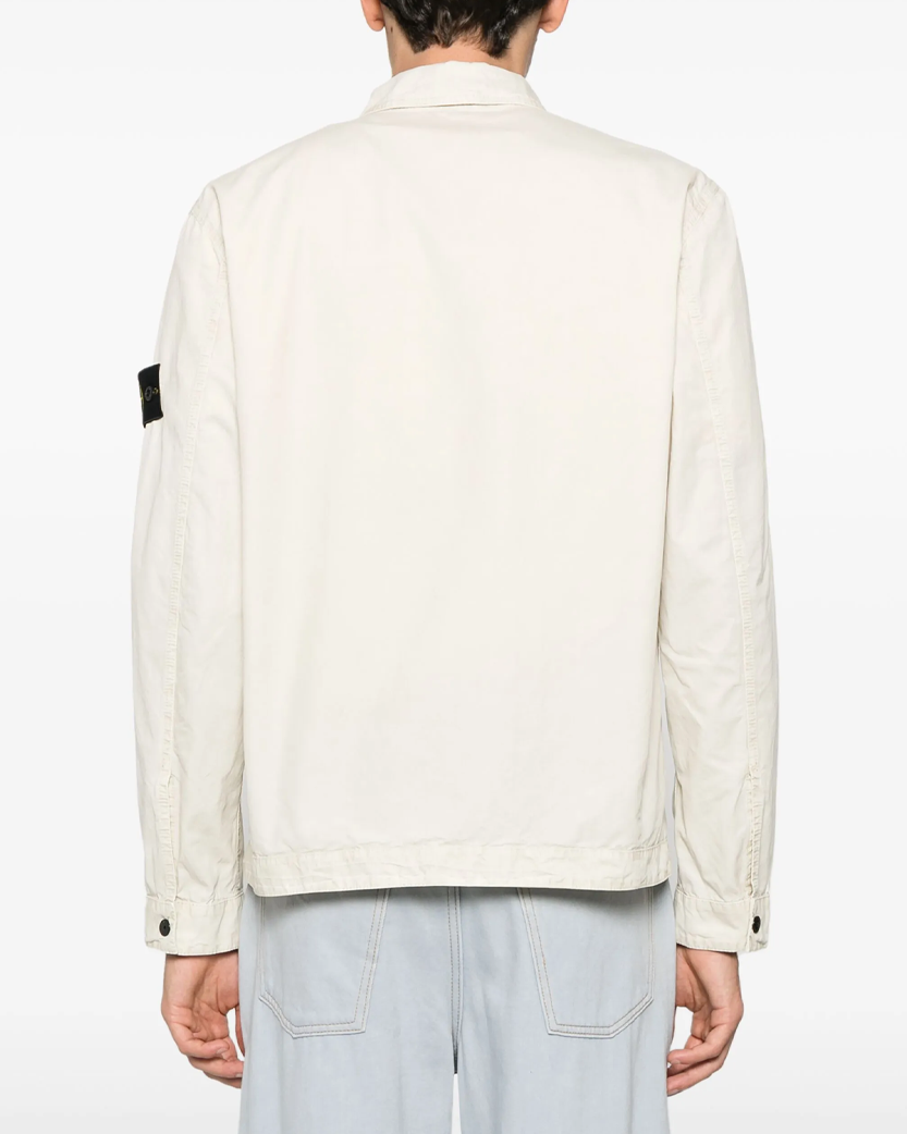Stone Island 1200032 Zipped Cotton Jacket Sand
