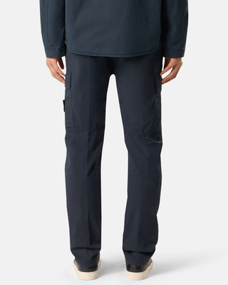 Stone Island 3100304 SUPIMA Cotton Twill Stretch-TC Cargo Pants Navy Blue