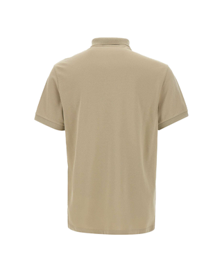 Stone Island 22002SC Organic Cotton Elastane Pique Polo T-Shirt Desert Beige
