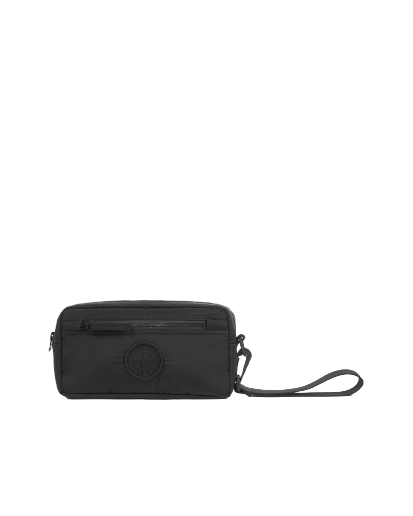 Stone Island 9200917 NYLON METAL IN ECONYL® Padded Zip Pouch Black