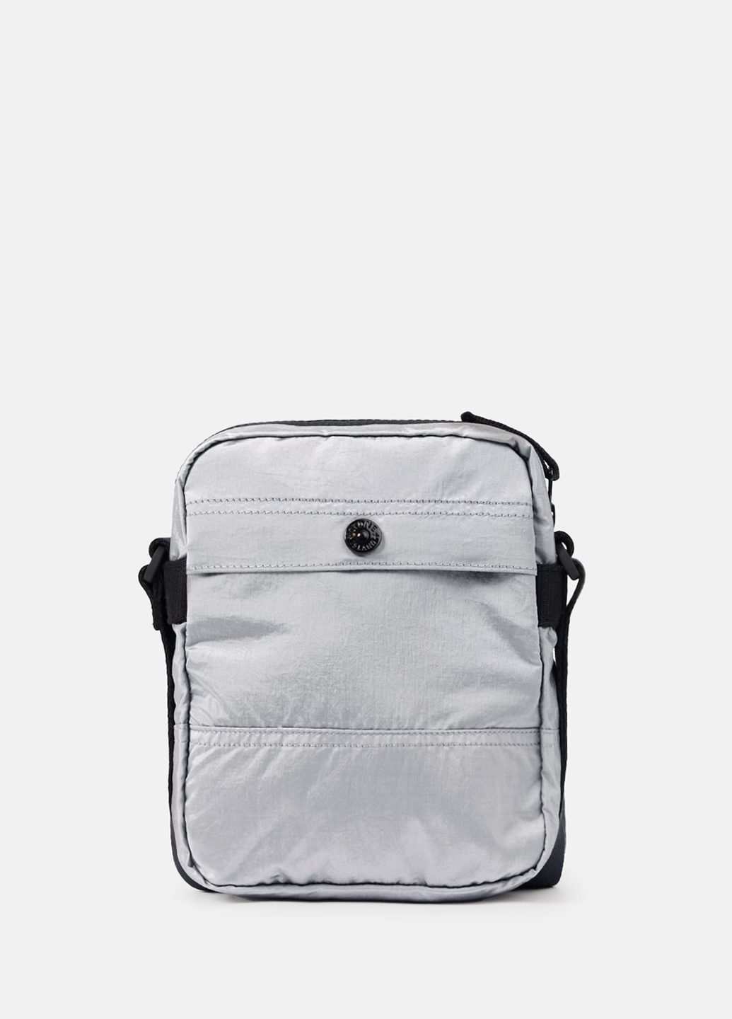 Stone Island 9200015 COATED NYLON METAL IN ECONYL® Pouch Bag Pearl Grey