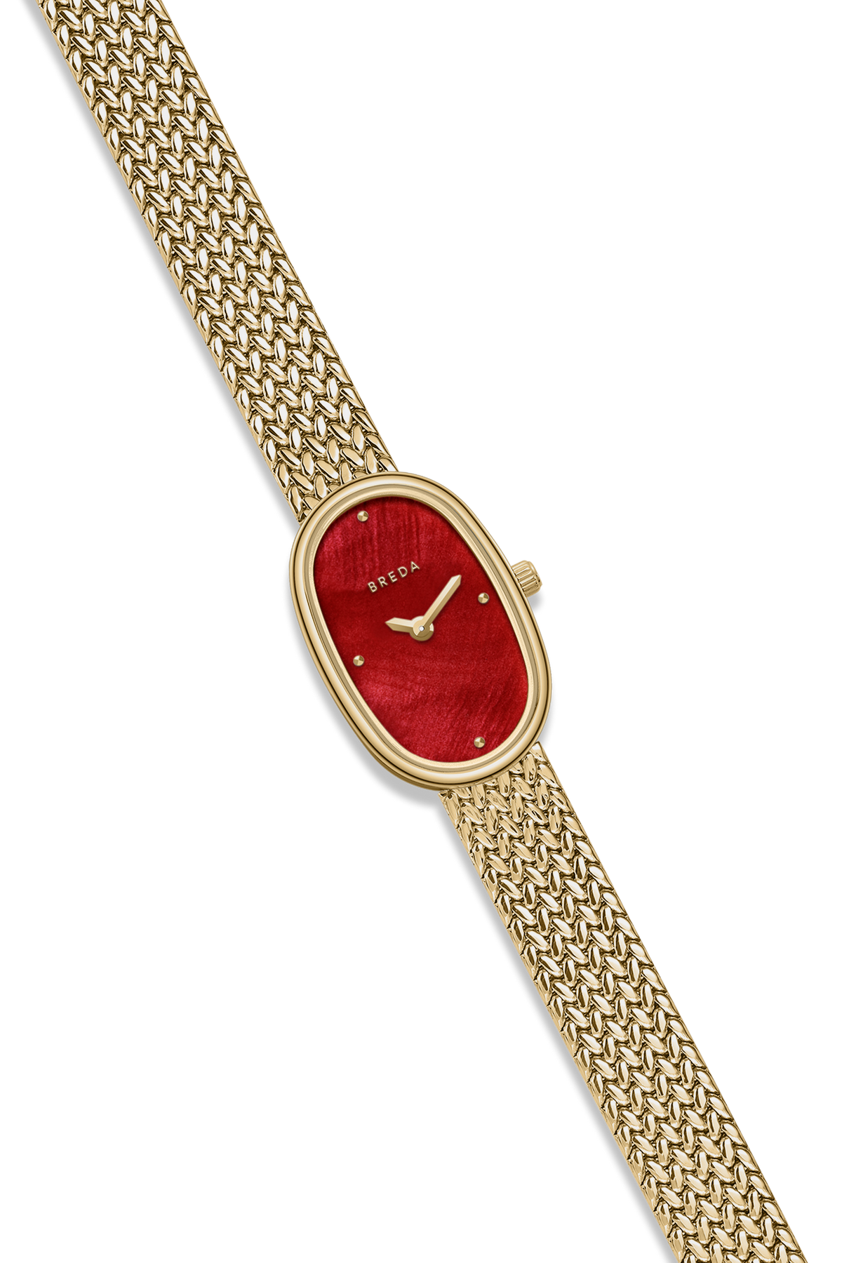Breda Jane Tethered Small 18mm Gold/Scarlet 1757E