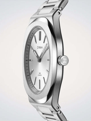 D1 Milano Groovy Silver 39 mm Silver UHBJ02