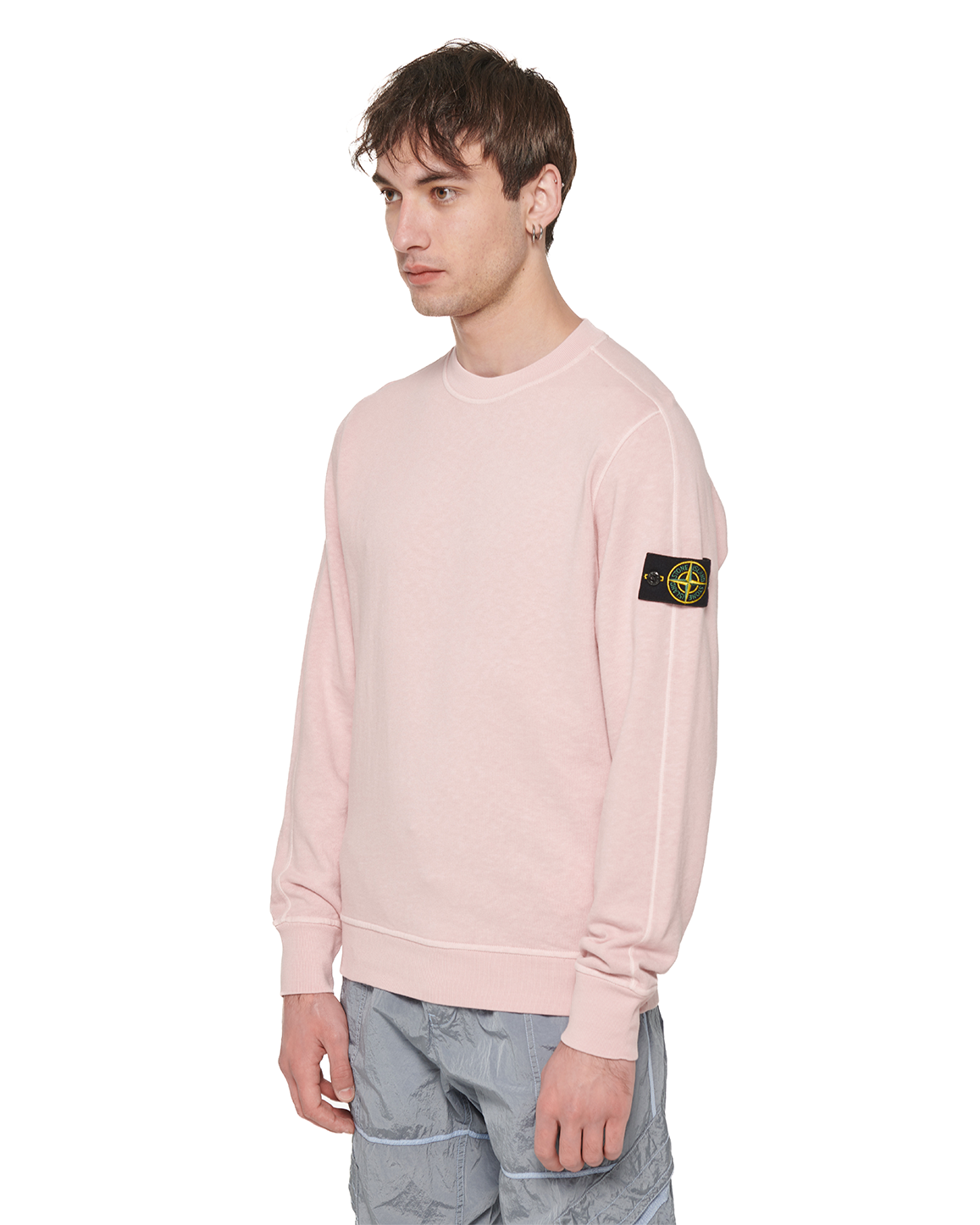 Stone Island 66060 Logo Sweatshirt Pink