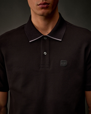 C.P. Company Metropolis Series Stretch Piquet Polo Black 19CLPL027A005263W