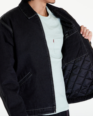 Carhartt WIP OG Detroit Jacket (Winter) Aged Canvas Stone Washed Black