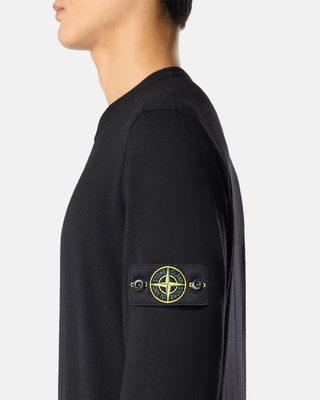 Stone Island 5100071 LIGHT PURE RWS WOOL Sweater Black