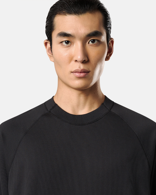 Stone Island 6100023 Light Organic Cotton Fleece Sweatshirt Black