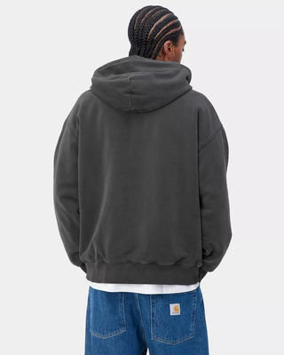 Carhartt WIP Hooded Vista Zip Jacket Garment Dyed Vulcan