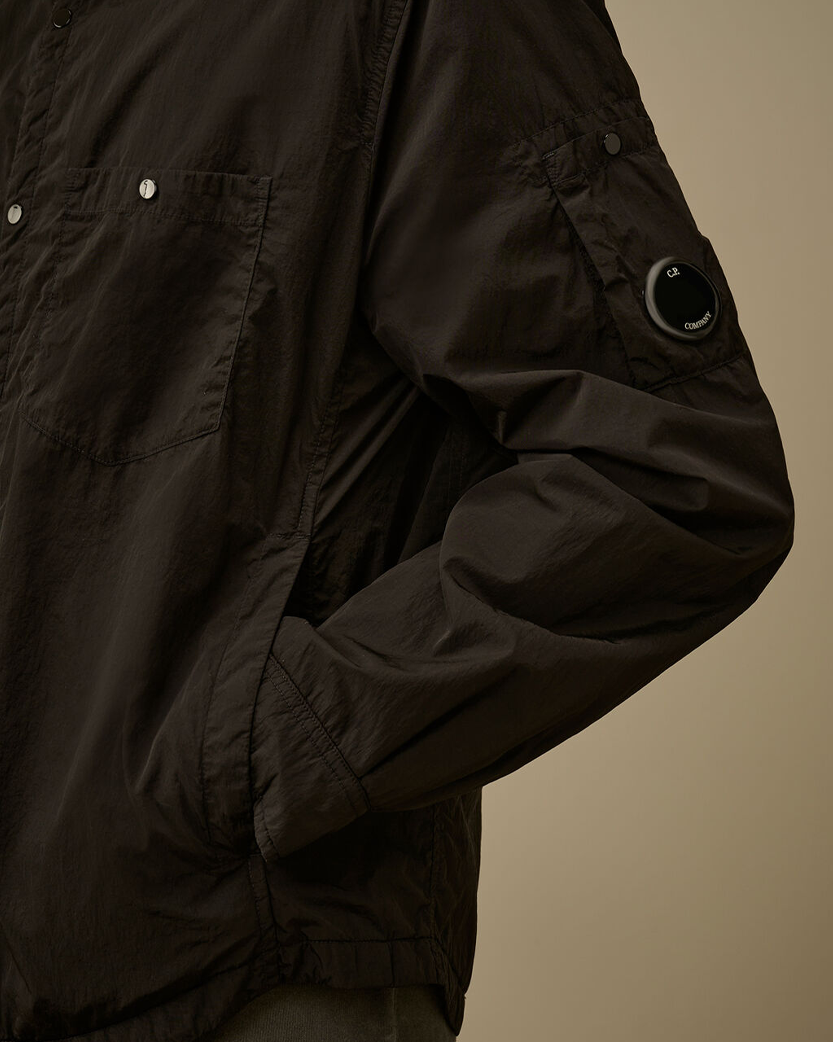 C.P. Company Chrome-R Padded Lens Overshirt Black 20CMOS056A005904G