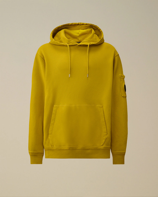 C.P. Company Lens Cotton Hoodie Antique Moss Yellow 20CMSS037A110044R