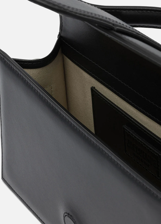 Jacquemus 'Le Grand Bambino' Leather Crossbody Handbag Black Silver