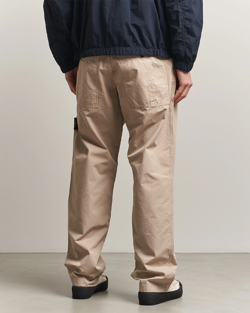 Stone Island 3100008 MERCERISED ORGANIC COTTON RIPSTOP Chino Pants Beige