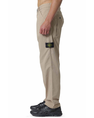 Stone Island 3100008 MERCERISED ORGANIC COTTON RIPSTOP Chino Pants Beige
