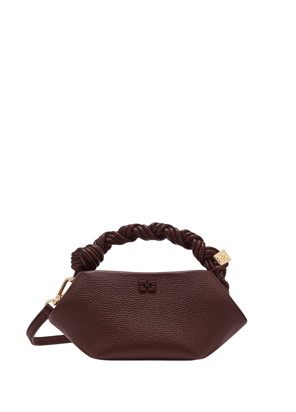 Ganni Mini Bou Bag Grained Chicory Coffee