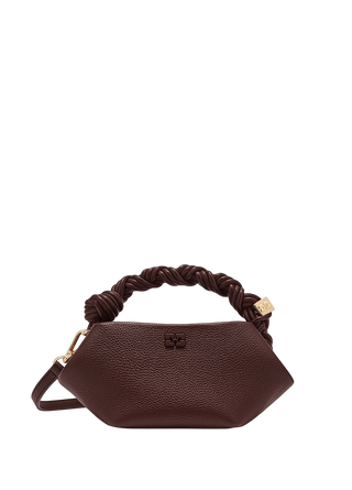 Ganni Mini Bou Bag Grained Chicory Coffee