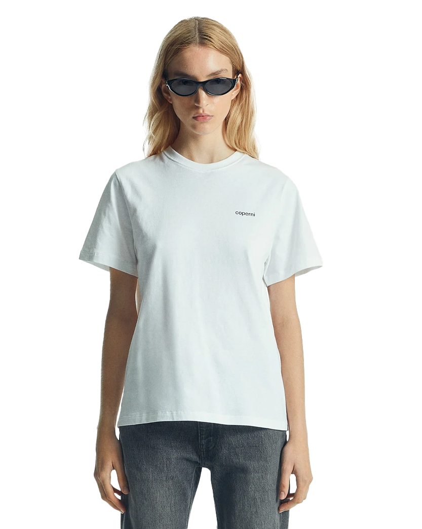 Coperni Logo Boxy T-Shirt White