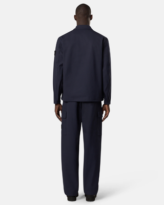 Stone Island 1200010 PANAMA COTTON  Overshirt Ink Blue