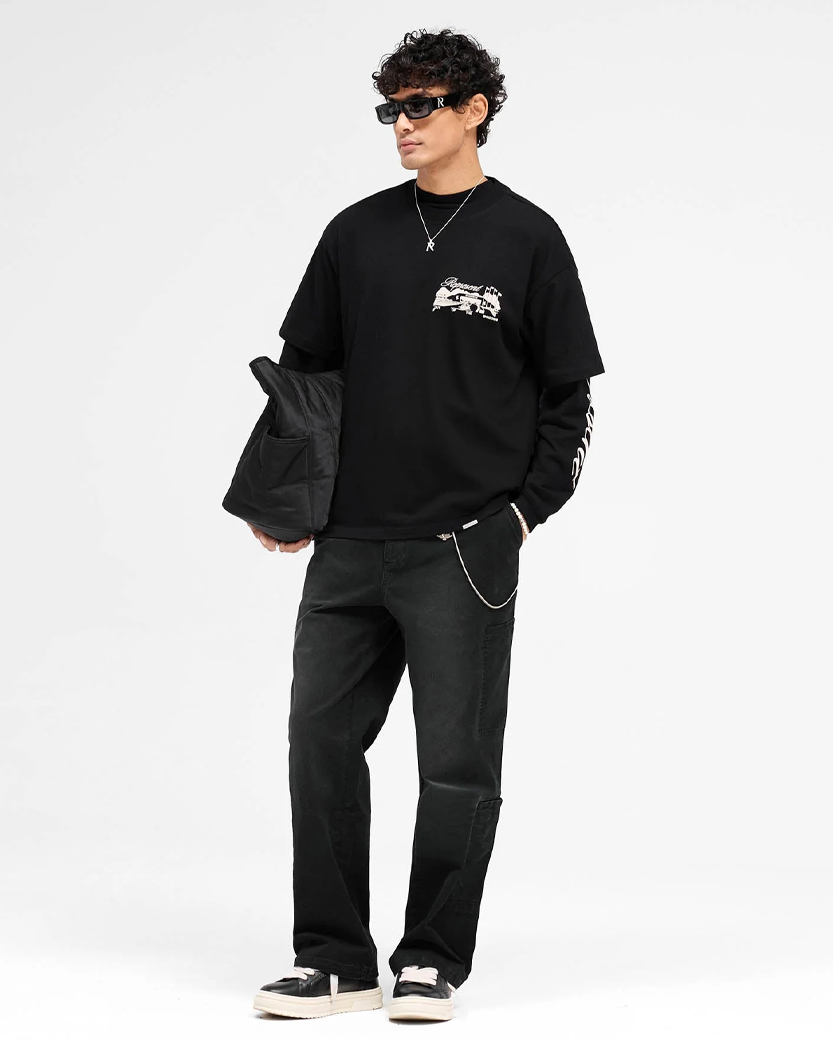 Represent Raceway T-Shirt Jet Black MLM41063-01