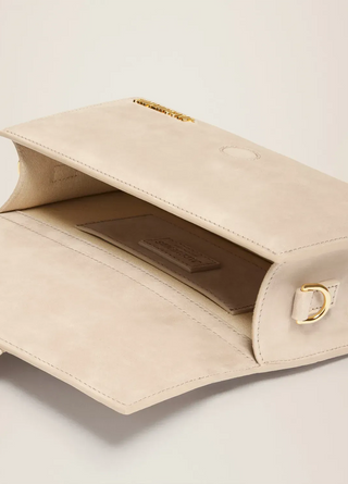Jacquemus 'Le Grand Bambino' Leather Crossbody Handbag Dark Beige