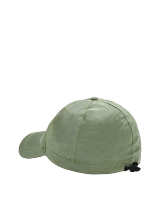 Stone Island 99576 Logo Embroidery Nylon Cap Green