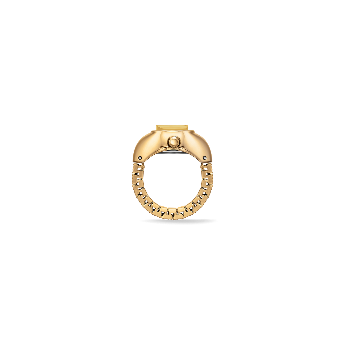 Breda Nocturne Time Ring Deep Gold/Amber 1755A