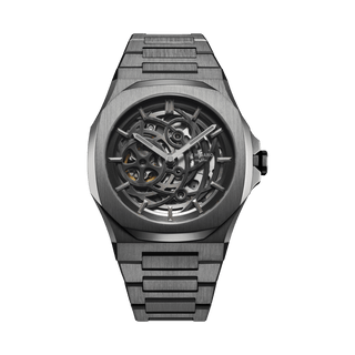 D1 Milano Skeleton Bracelet 41.5 mm Gun Metal SKBJ11