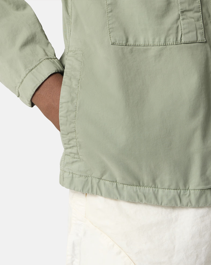 Stone Island 4100091 SUPIMA Cotton Twill Stretch-TC Jacket Sage Green
