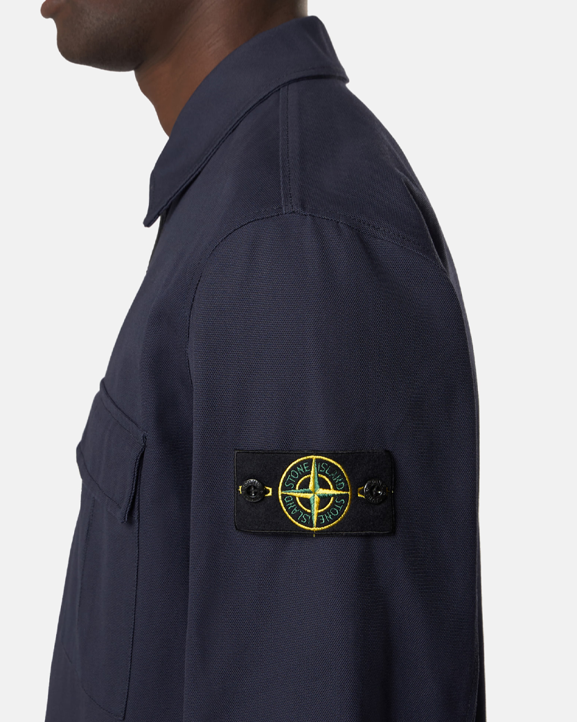 Stone Island 1200010 PANAMA COTTON  Overshirt Ink Blue
