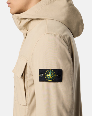 Stone Island Q100012 Canvas Weave Cotton Jacket Desert Beige