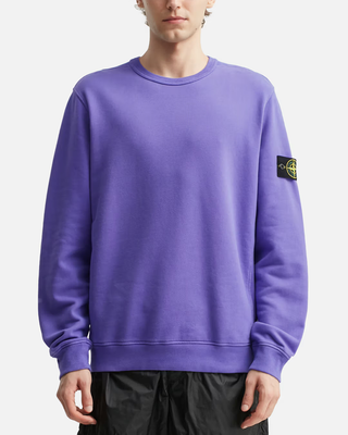Stone Island 6100028 BRUSHED ORGANIC COTTON FLEECE Sweatshirt Lavender